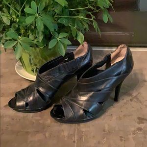 Max studio leather booties